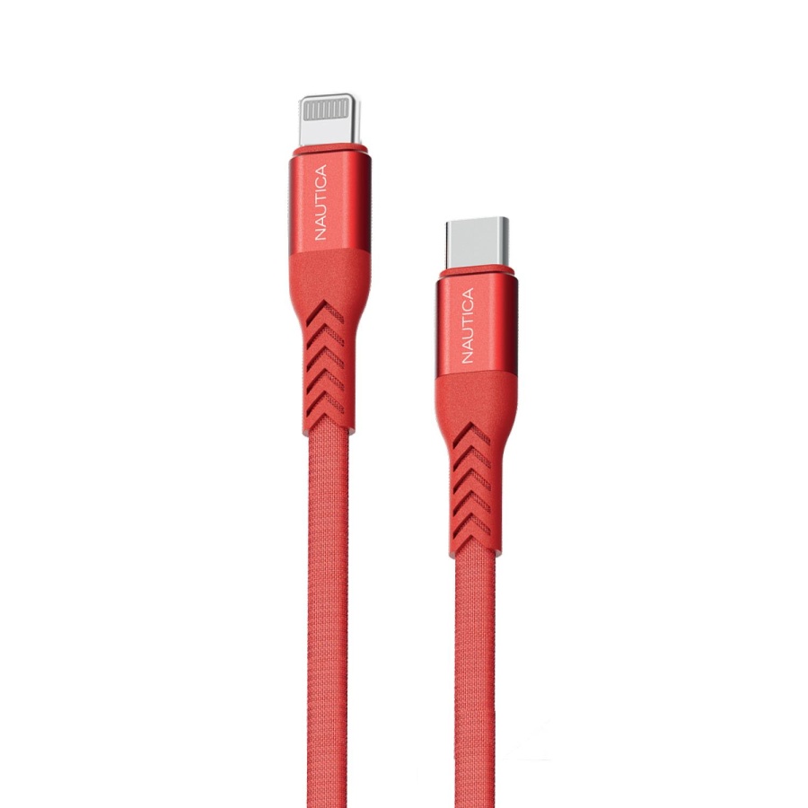 Nautica C420 Type-C to Lightning 20W Hızlı Şarj ve Data Kablosu 1.2 Metre Kırmızı - 1