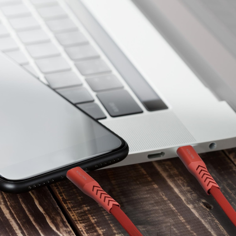 Nautica C420 Type-C to Lightning 20W Hızlı Şarj ve Data Kablosu 1.2 Metre Kırmızı - 3