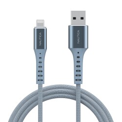 Nautica C65 Lightning to USB-A Cable (7ft) Blue - Nautica