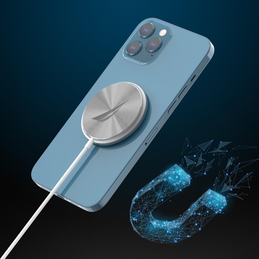 Nautica CH200 Magsafe Wireless Kablosuz 15W Hızlı Şarj Cihazı Beyaz - 2