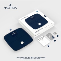 Nautica Classic Collection Body Tracker Plus Smart Body Scale Navy - 6