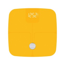 Nautica Classic Collection Plus Vücut Analizli Akıllı Bluetooth Tartı Baskül Sarı - 2