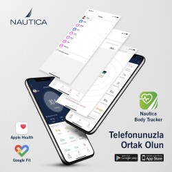 Nautica Classic Collection Plus Vücut Analizli Akıllı BT Tartı Baskül Sarı - 4