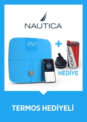 Nautica Vücut Analizli Smart Akıllı Bluetooth Tartı Baskül + Nautica 500 ml Termos Hediyeli - Nautica