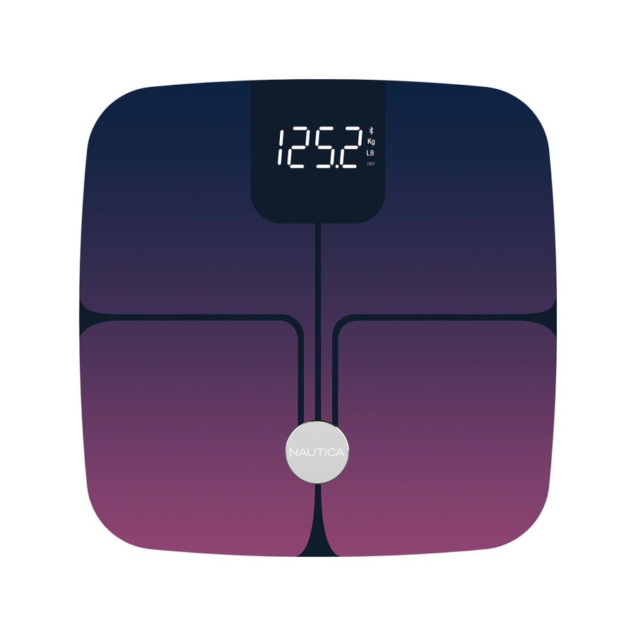 Nautica Gradient Collection Plus Vücut Analizli Akıllı Bluetooth Tartı Baskül Navy Mor - 2