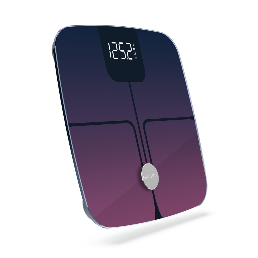 Nautica Gradient Collection Plus Vücut Analizli Akıllı Bluetooth Tartı Baskül Navy Mor - 3