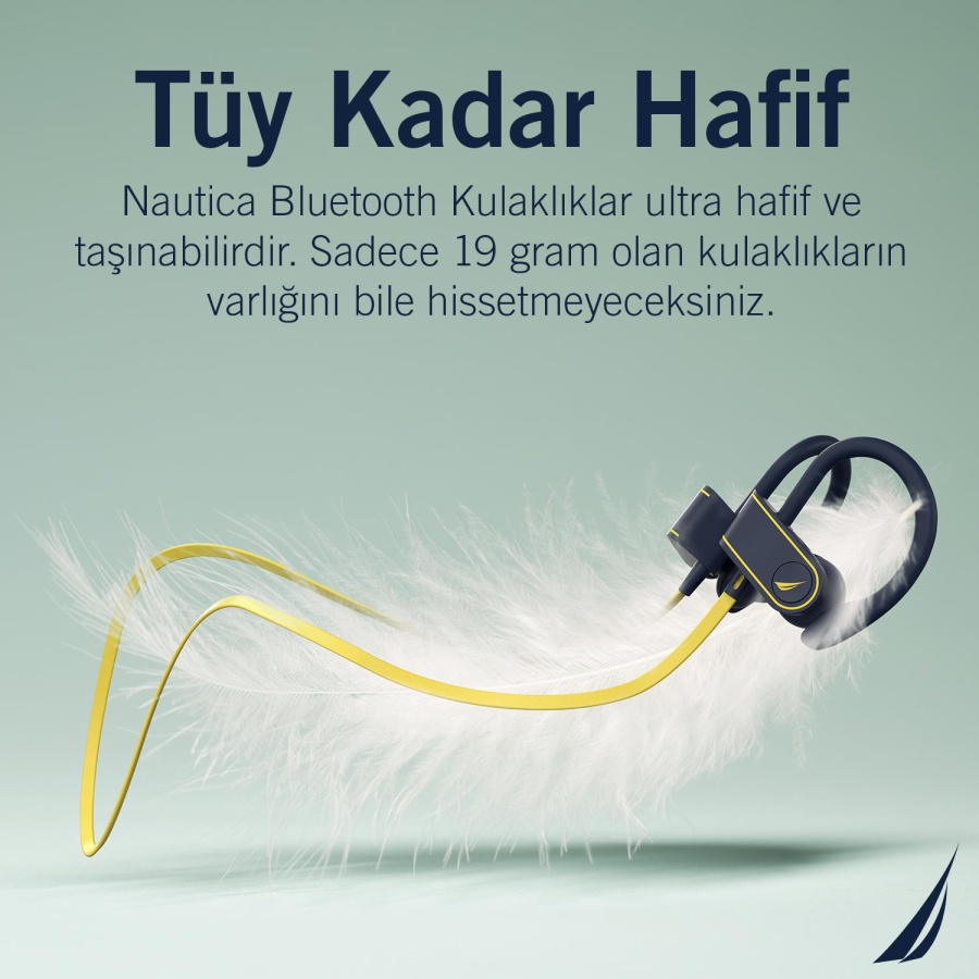 Nautica H110 Bluetooth Sporcu Kulaklığı Sarı - 6