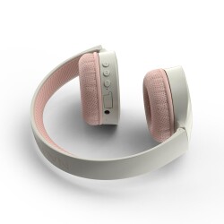 Nautica H120 Stereo Kablosuz Bluetooth Mikrofonlu Kulaküstü Kulaklık Beyaz Pembe - 2