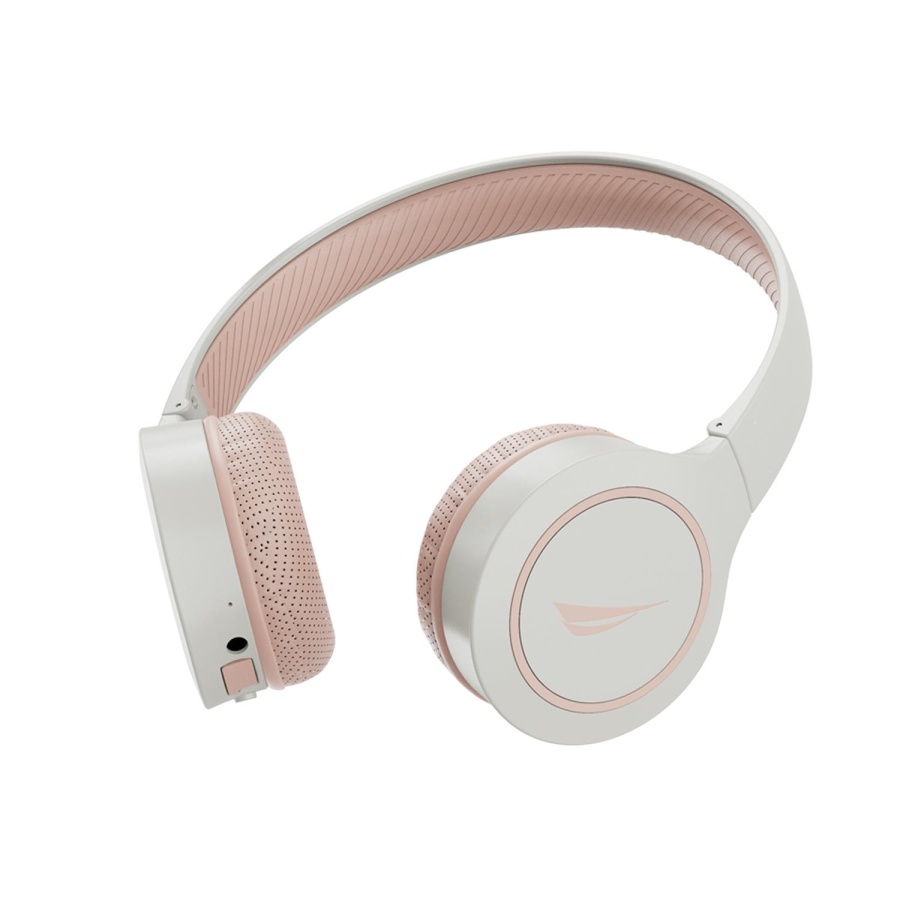 Nautica H120 Stereo Kablosuz Bluetooth Mikrofonlu Kulaküstü Kulaklık Beyaz Pembe - 4