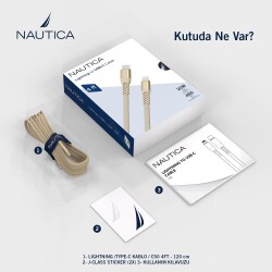 Nautica Lightning to USB-C Cable (4ft) Pink - 7