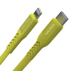 Nautica Lightning to USB-C Cable (4ft) Yellow - Nautica