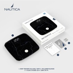 Nautica Marble Collection Plus Body Tracker Smart Body Scale Neo Black - 6