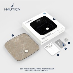 Nautica Marble Collection Plus Body Tracker Smart Body Scale Quartz Stone - 6