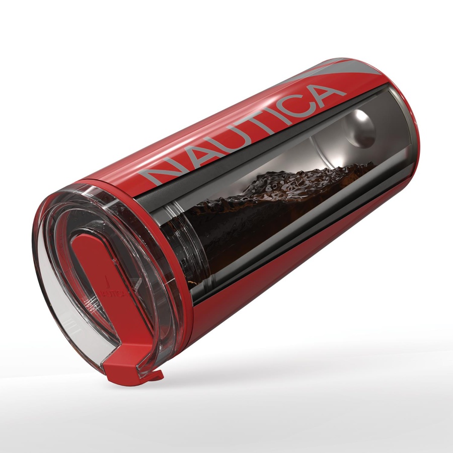 Nautica NTM02 Sport Termos Paslanmaz Çelik 500 ml J.Class Kırmızı - 4