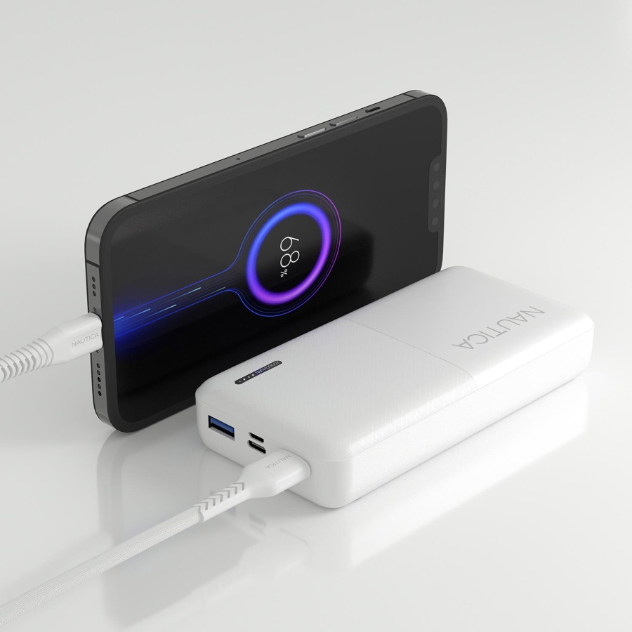 Nautica P200 20W PD 18W QC Hızlı Taşınabilir Şarj Cihazı Powerbank 20.000 mAh Beyaz - 4