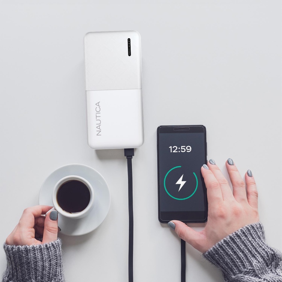 Nautica P240 20W PD 18W QC Hızlı Taşınabilir Şarj Cihazı Powerbank 20.000 Mah Beyaz - 3