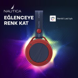 Nautica S20 Taşınabilir BT Speaker Hoparlör Ses Bombası 400mAh Navy Kırmızı - 4