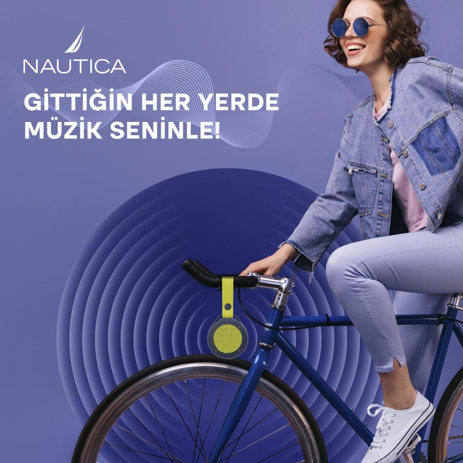 Nautica S20 Taşınabilir BT Speaker Hoparlör Ses Bombası 400mAh Navy Sarı - 5