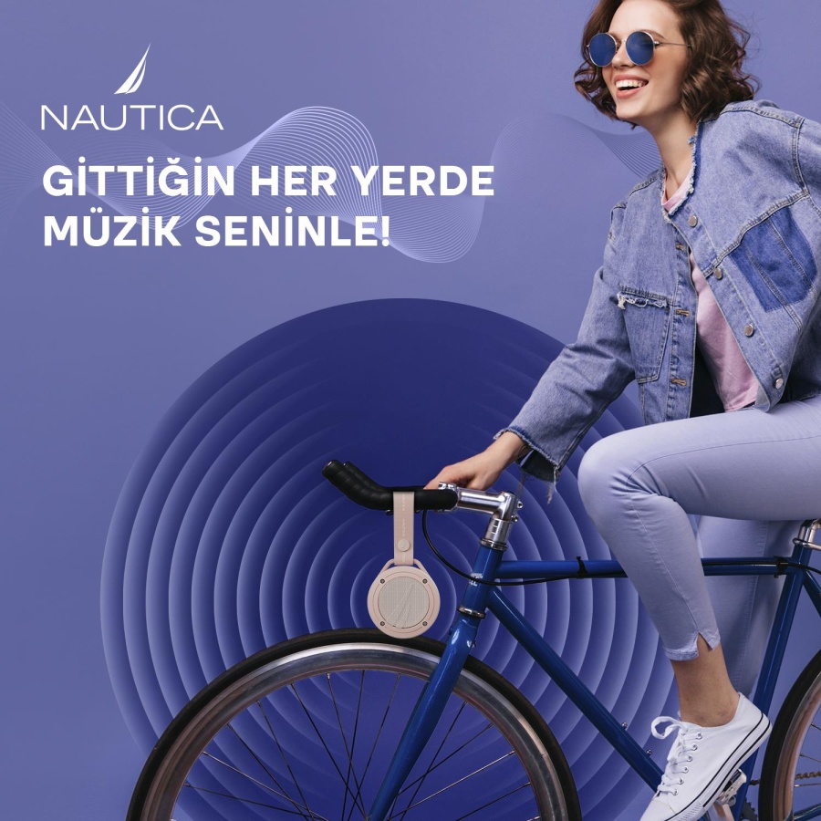 Nautica S20 Taşınabilir Bluetooth Speaker, Hoparlör, Ses Bombası Pembe - 5