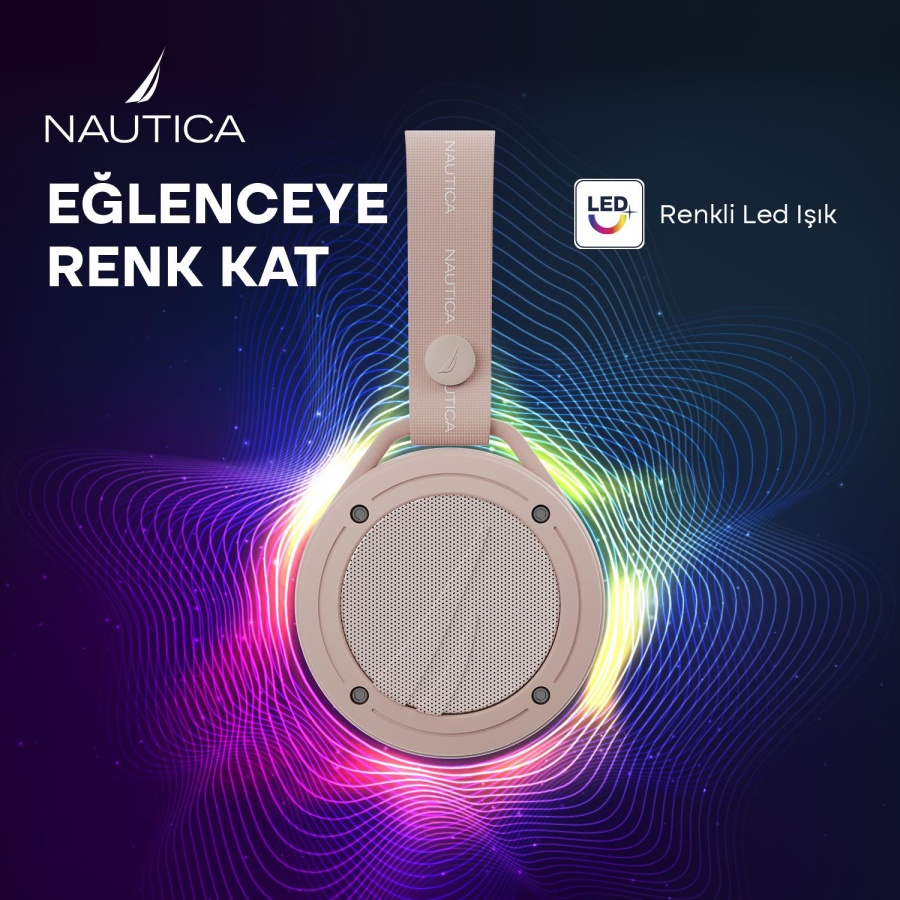 Nautica S20 Taşınabilir Bluetooth Speaker, Hoparlör, Ses Bombası Pembe - 4
