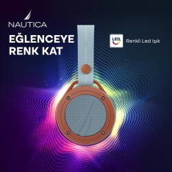 Nautica S20 Taşınabilir BT Speaker, Hoparlör, Ses Bombası Turuncu Mavi - 4
