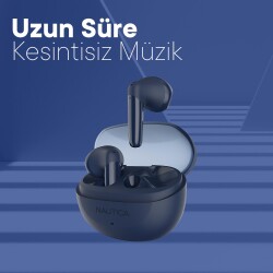 Nautica T500 ENC Gürültü Engelleme Kablosuz BT 5.3 Kulaklık Navy - 5