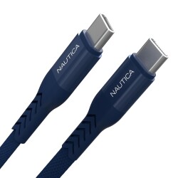 Nautica USB-C to USB-C Cable (4ft) Navy - Nautica