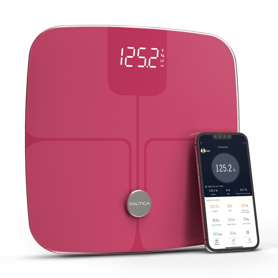 Nautica Vücut Analizli Smart Akıllı Bluetooth Tartı Baskül + Nautica 500 ml Termos Hediyeli - 2