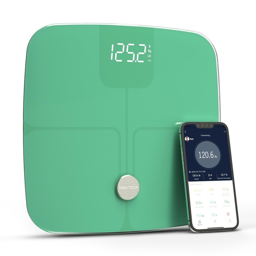 Nautica Vücut Analizli Smart Akıllı Bluetooth Tartı Baskül + Nautica 500 ml Termos Hediyeli - 2