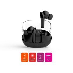 Polosmart FS100 Bluetooth 5.3 Kablosuz Kulak İçi Kulaklık Dokunmatik Mikrofonlu Siyah - 2