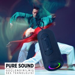 Polosmart FS102 Kablosuz Bluetooth Hoparlör Speaker 5W Navy - 4