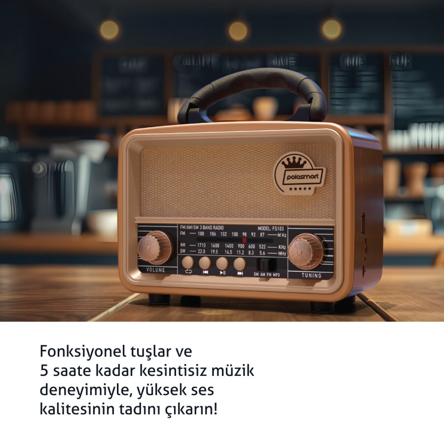 Polosmart FS103 Nostalijik Radyo - 3