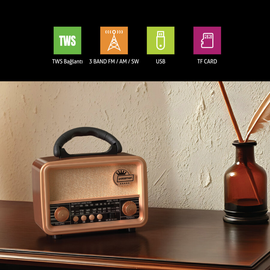 Polosmart FS103 Nostalijik Radyo - 4