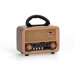 Polosmart FS103 Nostaljik Radyo Kahverengi - Polosmart