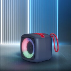 Polosmart FS105 Taşınabilir Şarjlı Kablosuz BT Hoparlör 1200 mAh Speaker Siyah - 4