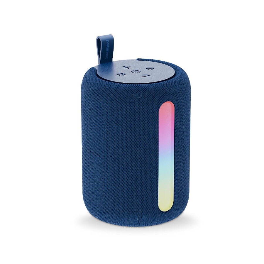 Polosmart FS110 Işıklı Taşınabilir Kablosuz Bluetooth Speaker Hoparlör 1200 mAh Navy - 1