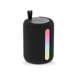 Polosmart FS110 Işıklı Taşınabilir Kablosuz Bluetooth Speaker Hoparlör 1200 mAh Siyah - Polosmart