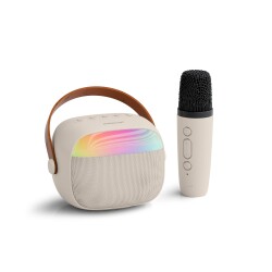 Polosmart FS112 Mikrofonlu RGB LED Aydınlatmalı Bluetooth 5.4 Karaoke Set - Polosmart