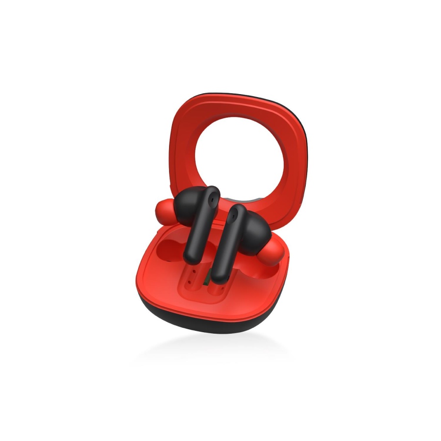 Polosmart FS115 Kablosuz Dokunmatik Çevresel Gürültü Engelleyici (ENC) TWS Kulaklık Kırmızı - 1