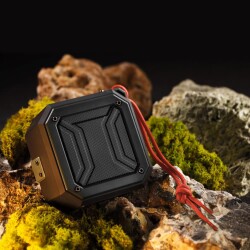 Polosmart FS38 Suya Toza Darbeye Dayanıklı Kablosuz Hoparlör Speaker Siyah - 4