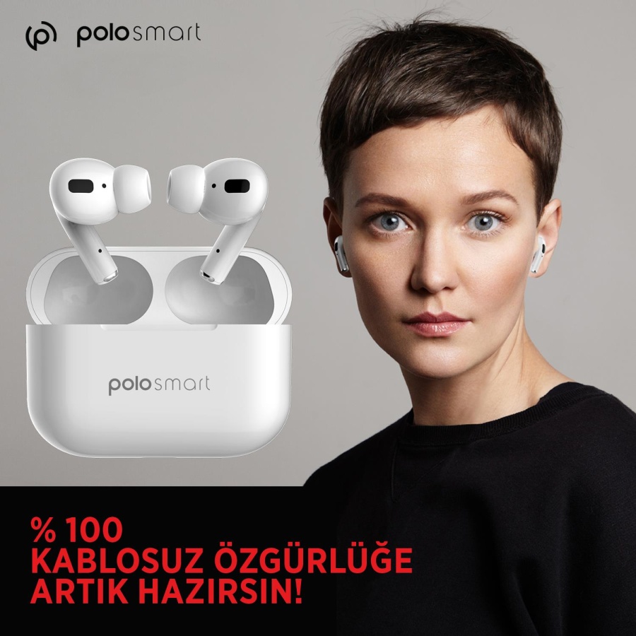 Polosmart FS44 Kulakiçi Kablosuz TWS Kulaklık Beyaz - 5