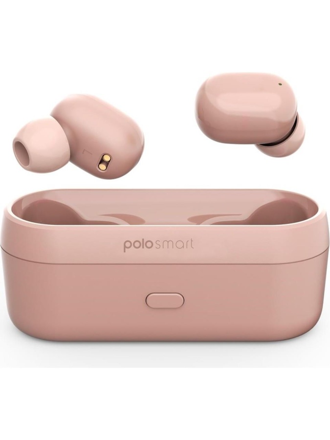 Polosmart FS55 Kablosuz Kulaklık Pembe + Polosmart PSSW13 Akıllı Bileklik Siyah Set - 2