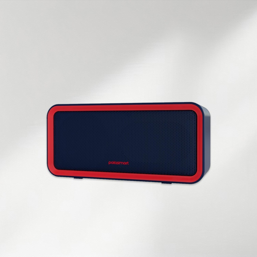 Polosmart FS77 Taşınabilir Şarjlı Kablosuz Bluetooth Speaker Hoparlör Navy Kırmızı - 1