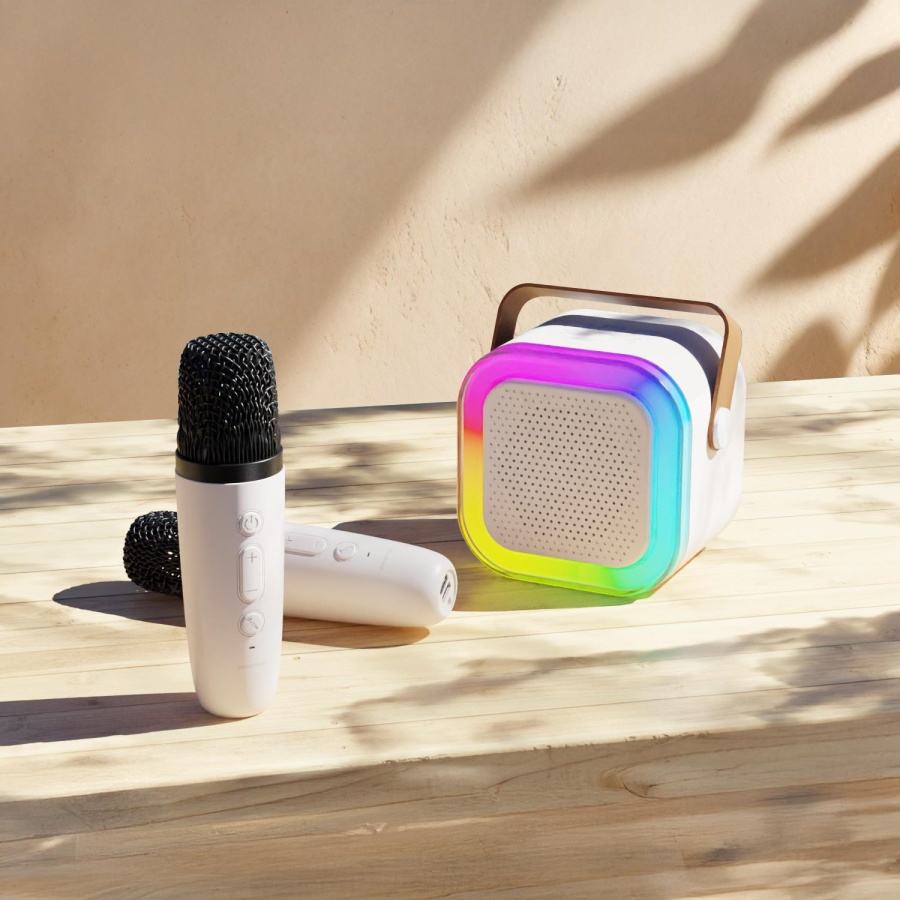 Polosmart FS89 Karaoke Mikrofon Beyaz - 2