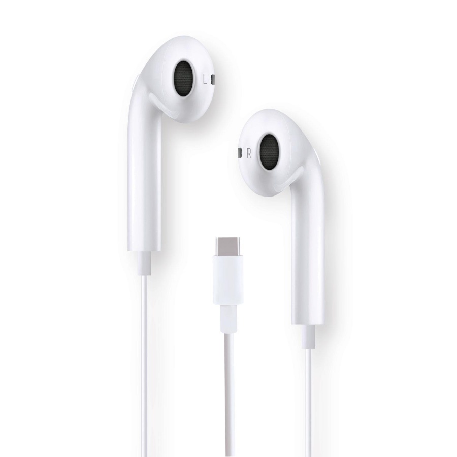 Polosmart FS92 Type-C Girişli Kablolu Kulak İçi Kulaklık Beyaz - 1