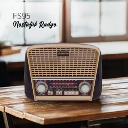 Polosmart FS95 Şarjlı Bluetooth TF Kart USB Girişli AUX Mikrofon Çıkışlı Nostaljik FM Radyo - 3