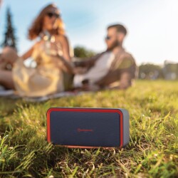 Polosmart FS96 Şarjlı Kablosuz Bluetooth Dual Bağlantı Hoparlör Speaker Kırmızı - 3