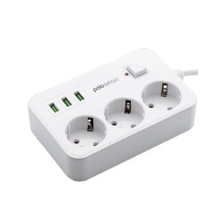 Polosmart MP08 Termal Akım Korumalı Uzatma Kablosu 2m - Beyaz - 1