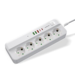 Polosmart MP21 Akım Korumalı Uzatma Kablosu Priz 2 Metre Beyaz - 3