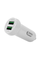 Polosmart PBS102 2 USB'Li Araç Şarj Cihazı Beyaz - Polosmart
